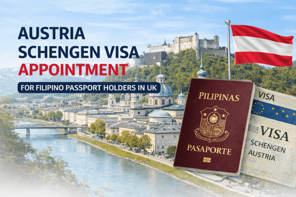 Austria Schengen visa from UK for Filipinos