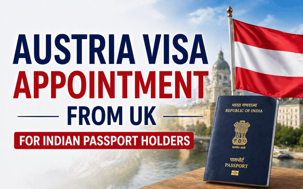 Austria Visa Appointment from UK for Indian Passport Holders